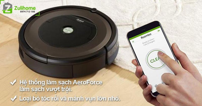 Irobot Roomba 890 | Kiểm soát dễ dàng qua app