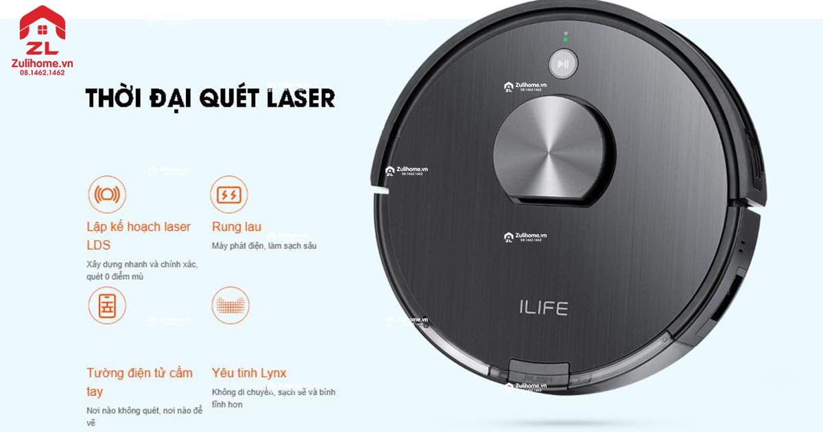 ILIFE X900 | Công nghệ quét laser hiện đại