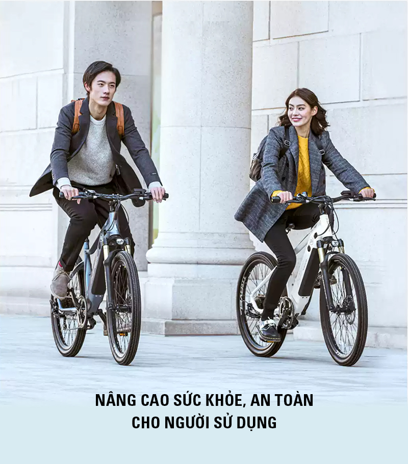 Xe đạp điện trợ lực HIMO C26 nâng cao sức khỏe, an toàn cho người sử dụng