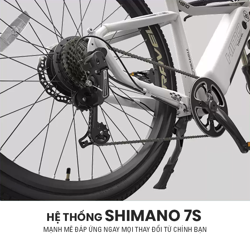 Hệ thống Shimano 7S mạnh mẽ đáp ứng ngay mọi thay đổi từ chính bạn
