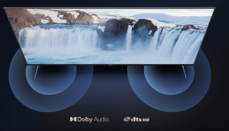 Tivi Xiaomi ES75 2022  sở hữu âm thanh Dolby + DTS
