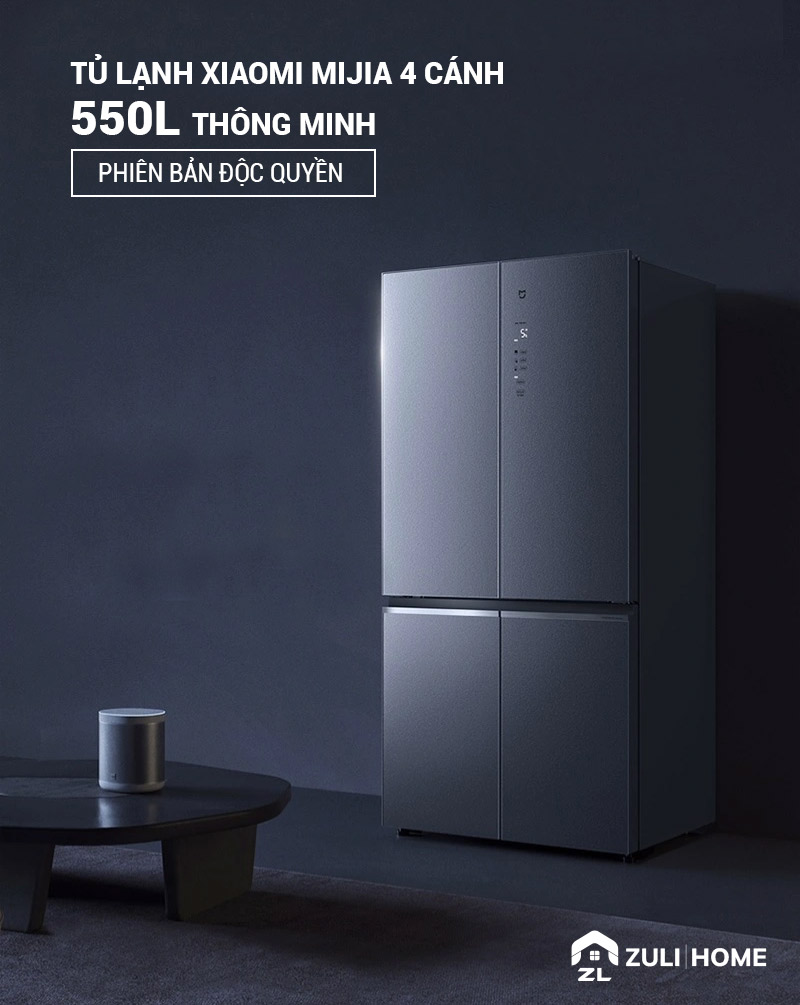Tủ lạnh Xiaomi Mijia 4 cánh 550L Tủ lạnh Xiaomi Mijia 4 cánh 550L phiên bản độc quyền, không gian vô tận 