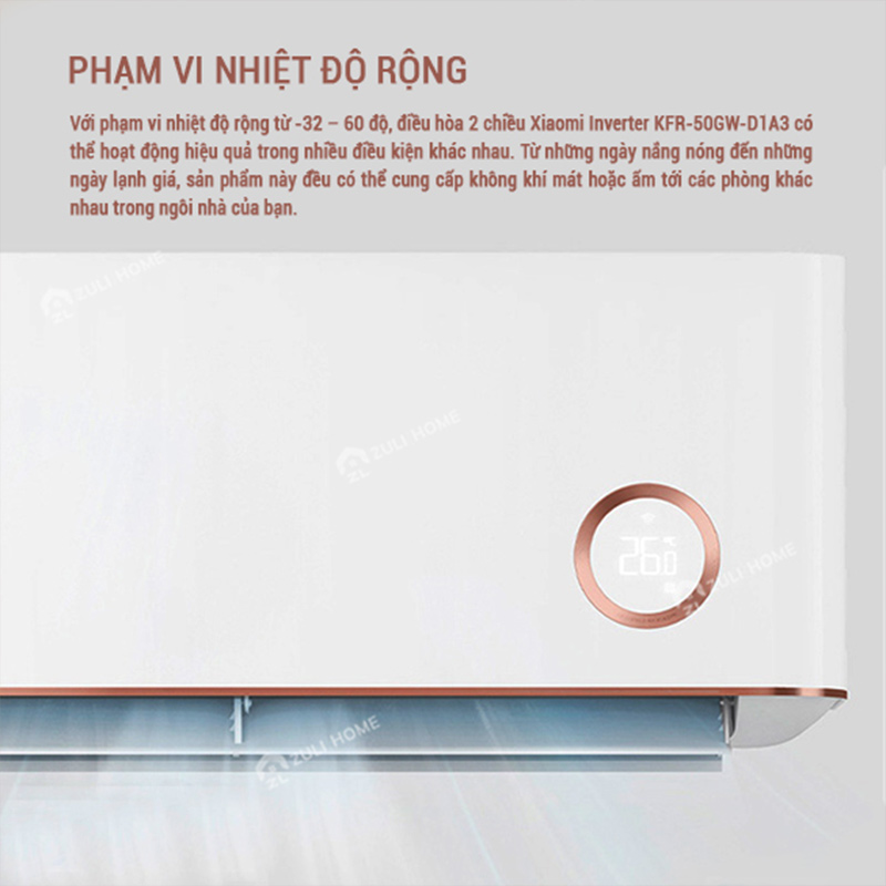 Dieu hoa 2 chieu Xiaomi Inverter KFR 50GW D1A3 8 1