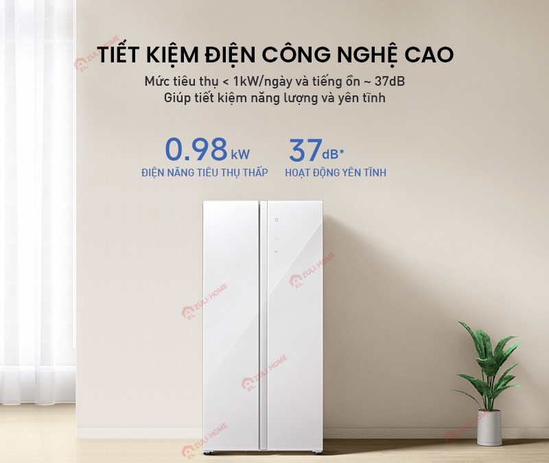 Tu Lanh Xiaomi Mijia 502L Phien Ban Kinh Pha Le 9