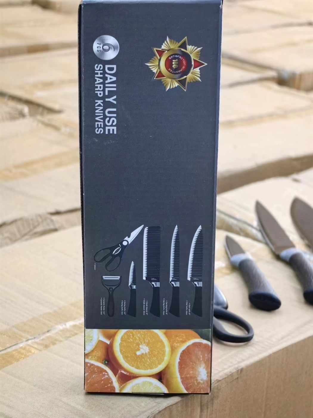 Bộ dao h bếp 6 món SHARP KNIFE ( Fullbox )_001